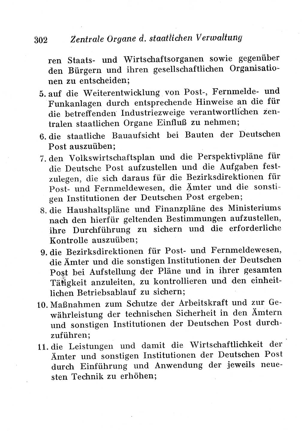 Staats- und verwaltungsrechtliche Gesetze der Deutschen Demokratischen Republik (DDR) 1958, Seite 302 (StVerwR Ges. DDR 1958, S. 302)