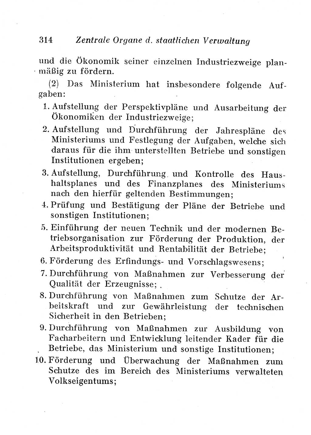 Staats- und verwaltungsrechtliche Gesetze der Deutschen Demokratischen Republik (DDR) 1958, Seite 314 (StVerwR Ges. DDR 1958, S. 314)