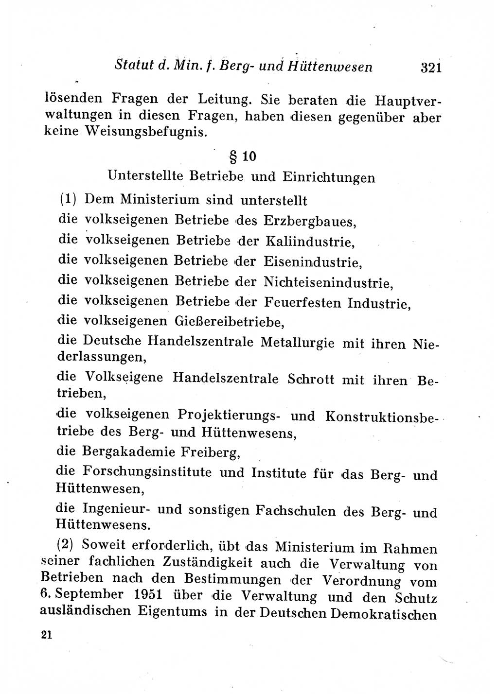 Staats- und verwaltungsrechtliche Gesetze der Deutschen Demokratischen Republik (DDR) 1958, Seite 321 (StVerwR Ges. DDR 1958, S. 321)