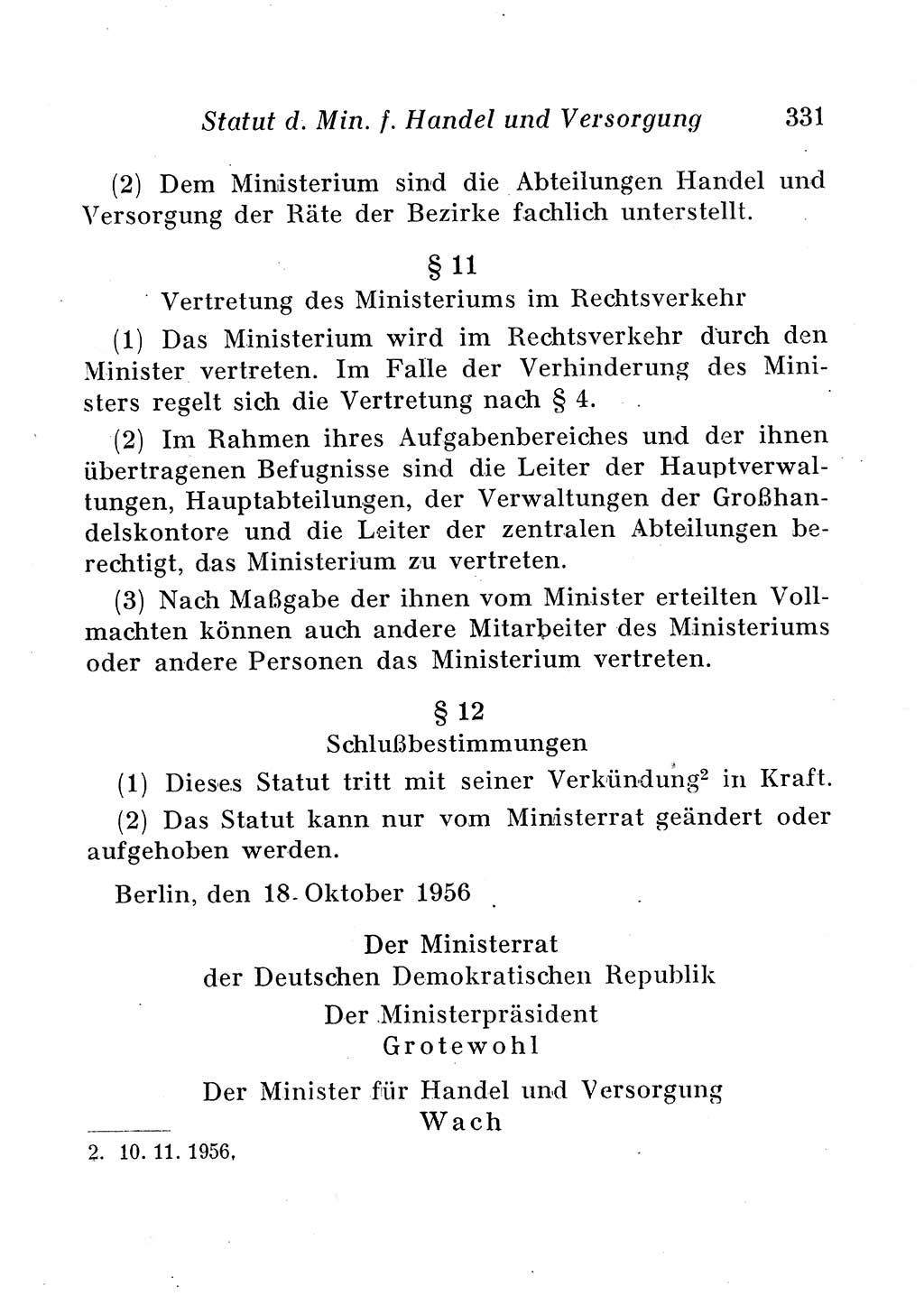 Staats- und verwaltungsrechtliche Gesetze der Deutschen Demokratischen Republik (DDR) 1958, Seite 331 (StVerwR Ges. DDR 1958, S. 331)