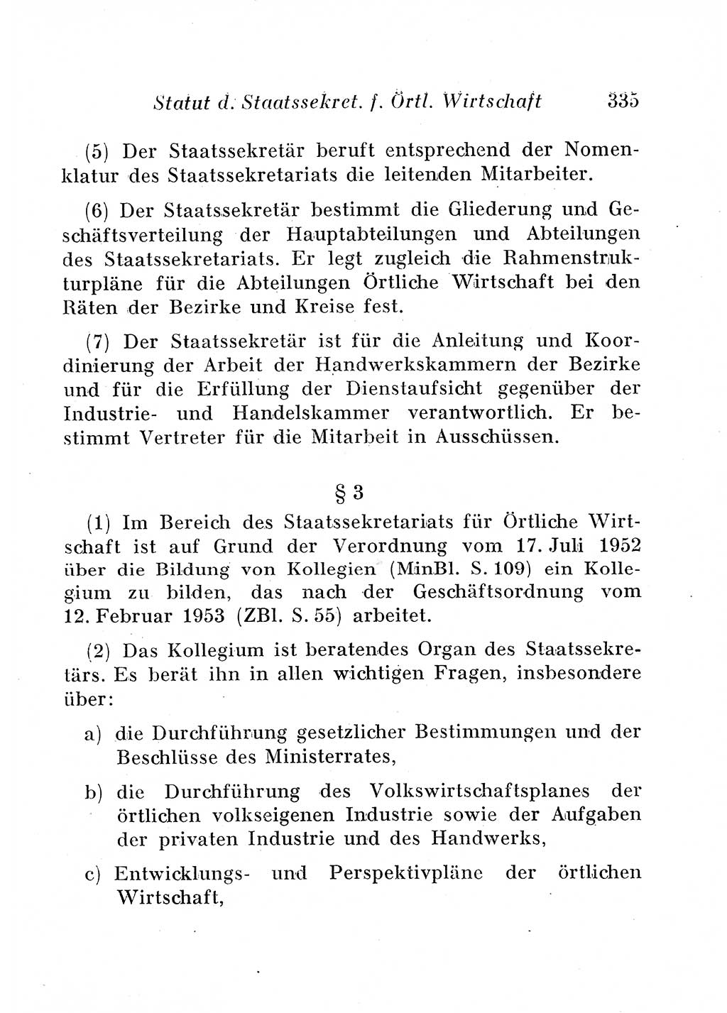 Staats- und verwaltungsrechtliche Gesetze der Deutschen Demokratischen Republik (DDR) 1958, Seite 335 (StVerwR Ges. DDR 1958, S. 335)