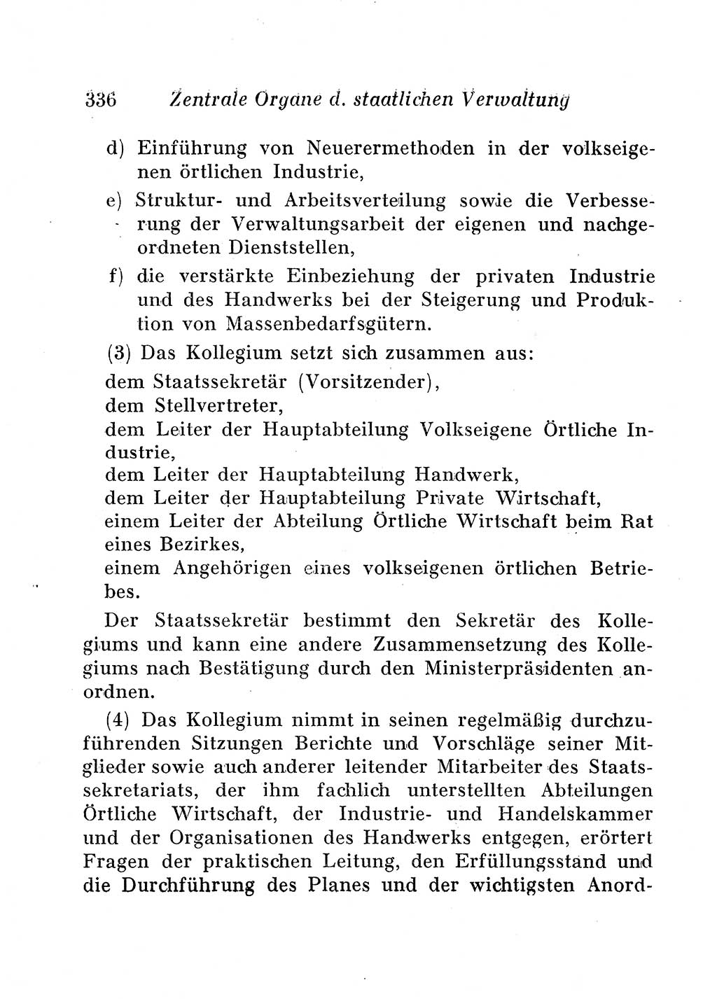 Staats- und verwaltungsrechtliche Gesetze der Deutschen Demokratischen Republik (DDR) 1958, Seite 336 (StVerwR Ges. DDR 1958, S. 336)