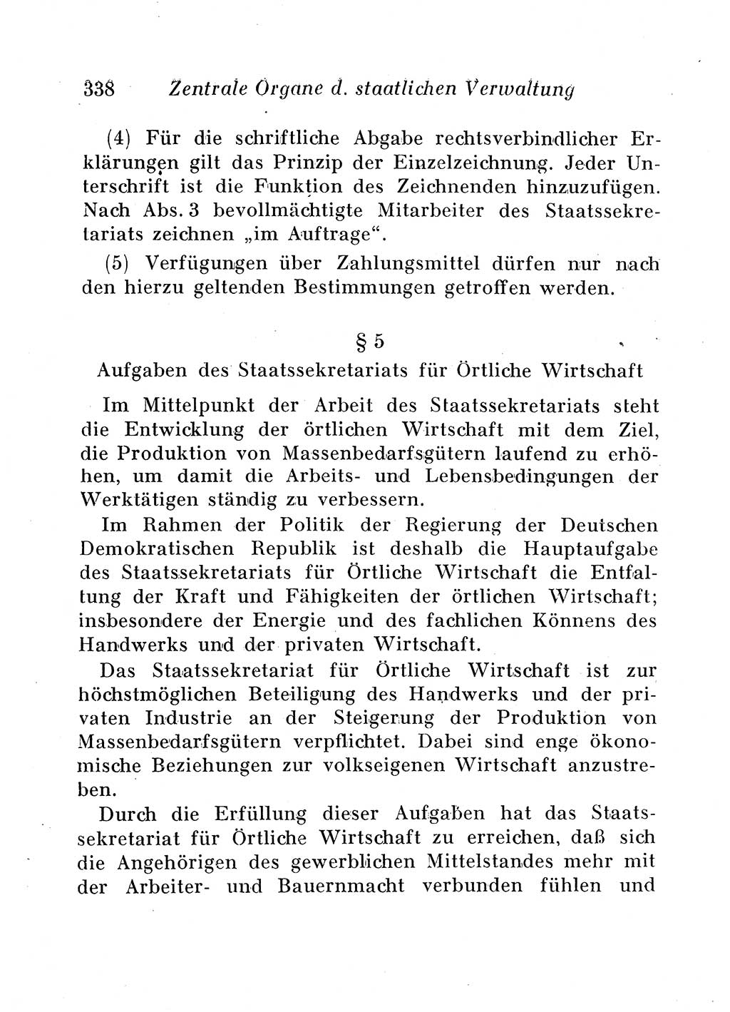 Staats- und verwaltungsrechtliche Gesetze der Deutschen Demokratischen Republik (DDR) 1958, Seite 338 (StVerwR Ges. DDR 1958, S. 338)