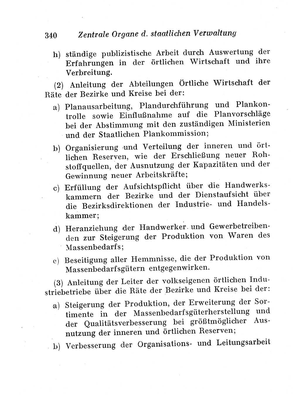 Staats- und verwaltungsrechtliche Gesetze der Deutschen Demokratischen Republik (DDR) 1958, Seite 340 (StVerwR Ges. DDR 1958, S. 340)