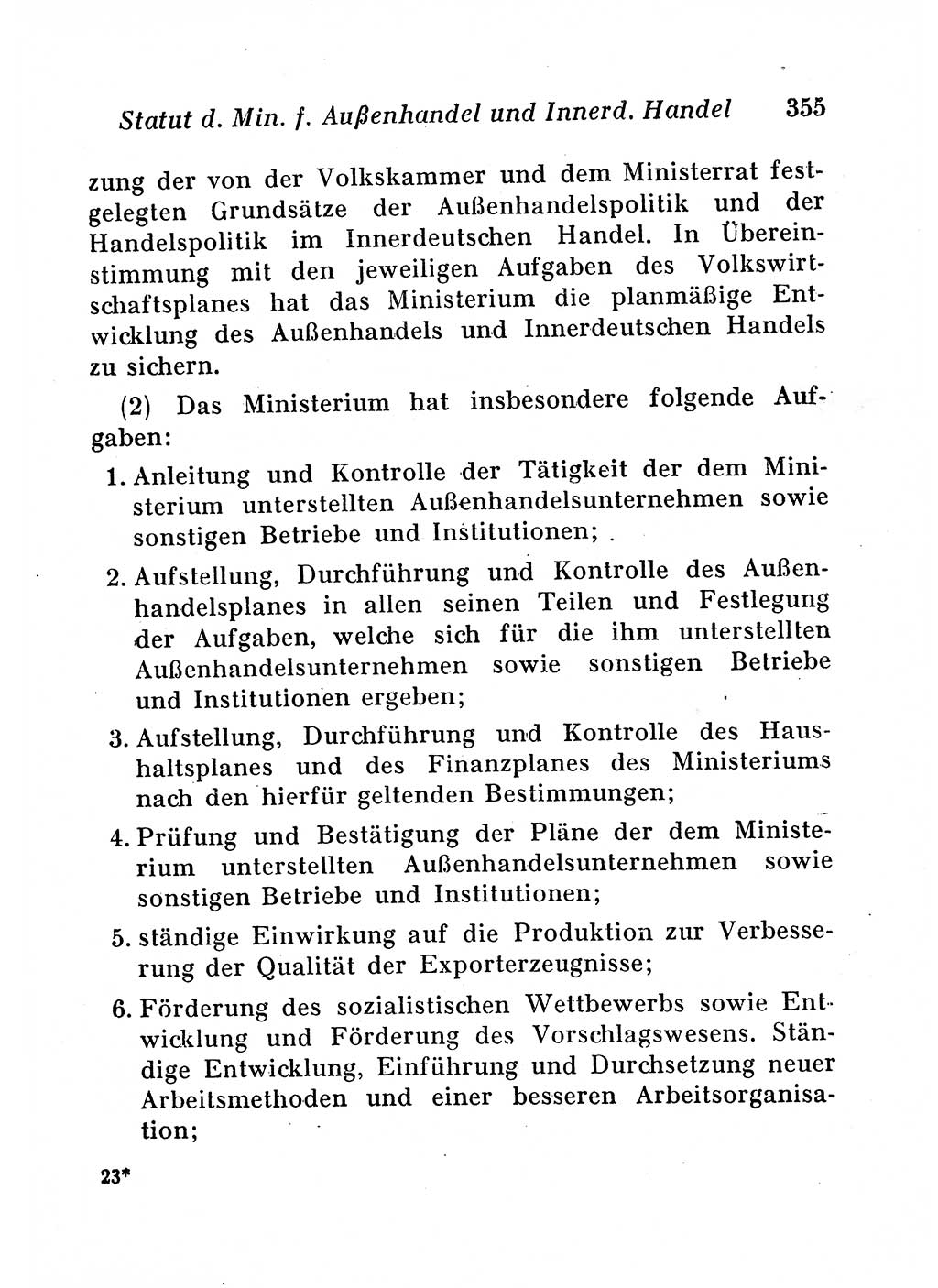 Staats- und verwaltungsrechtliche Gesetze der Deutschen Demokratischen Republik (DDR) 1958, Seite 355 (StVerwR Ges. DDR 1958, S. 355)