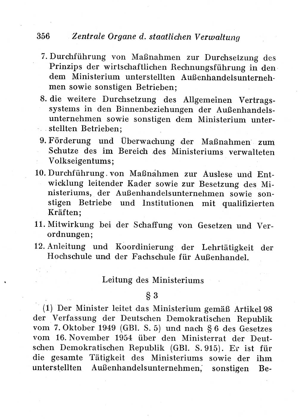 Staats- und verwaltungsrechtliche Gesetze der Deutschen Demokratischen Republik (DDR) 1958, Seite 356 (StVerwR Ges. DDR 1958, S. 356)