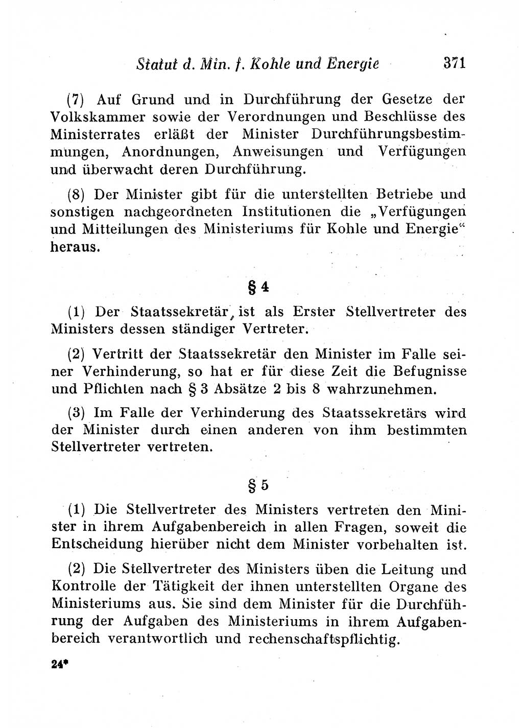 Staats- und verwaltungsrechtliche Gesetze der Deutschen Demokratischen Republik (DDR) 1958, Seite 371 (StVerwR Ges. DDR 1958, S. 371)