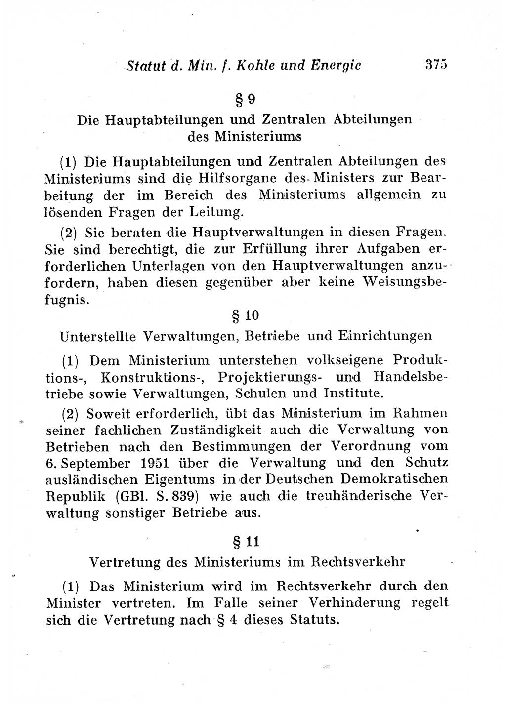 Staats- und verwaltungsrechtliche Gesetze der Deutschen Demokratischen Republik (DDR) 1958, Seite 375 (StVerwR Ges. DDR 1958, S. 375)