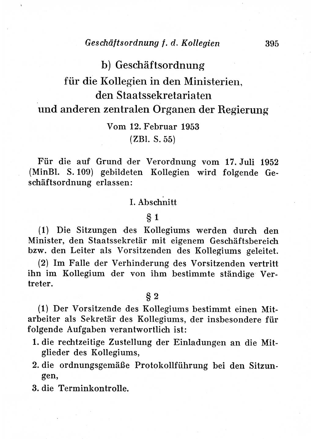 Staats- und verwaltungsrechtliche Gesetze der Deutschen Demokratischen Republik (DDR) 1958, Seite 395 (StVerwR Ges. DDR 1958, S. 395)
