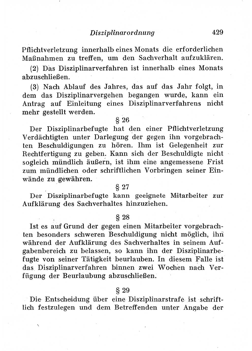 Staats- und verwaltungsrechtliche Gesetze der Deutschen Demokratischen Republik (DDR) 1958, Seite 429 (StVerwR Ges. DDR 1958, S. 429)
