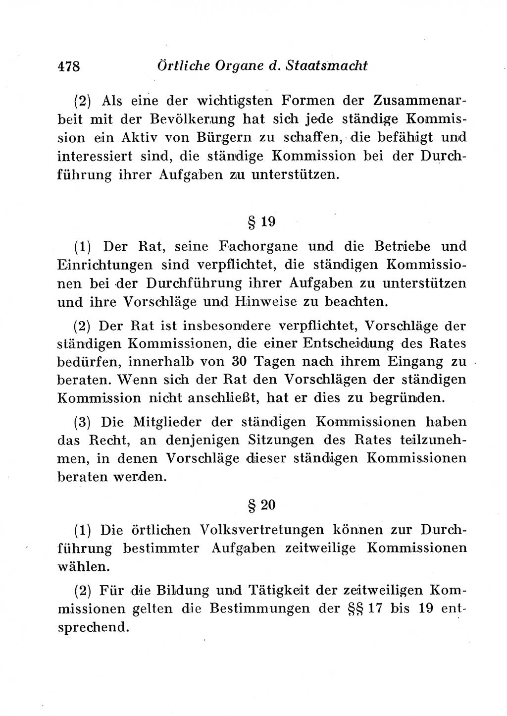Staats- und verwaltungsrechtliche Gesetze der Deutschen Demokratischen Republik (DDR) 1958, Seite 478 (StVerwR Ges. DDR 1958, S. 478)