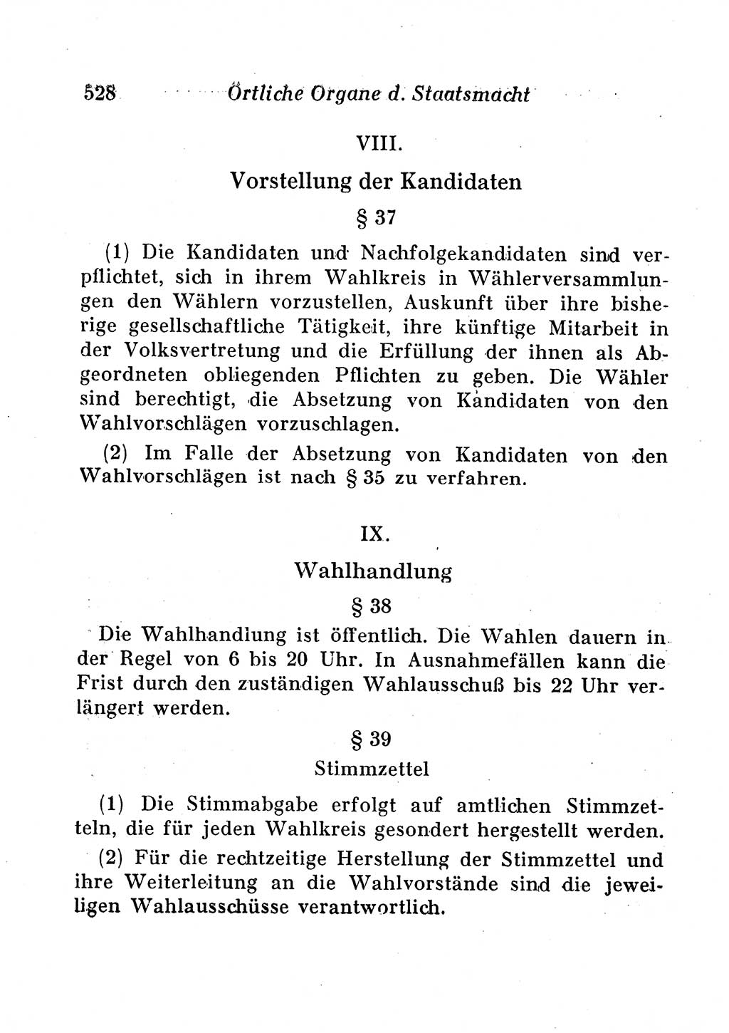 Staats- und verwaltungsrechtliche Gesetze der Deutschen Demokratischen Republik (DDR) 1958, Seite 528 (StVerwR Ges. DDR 1958, S. 528)