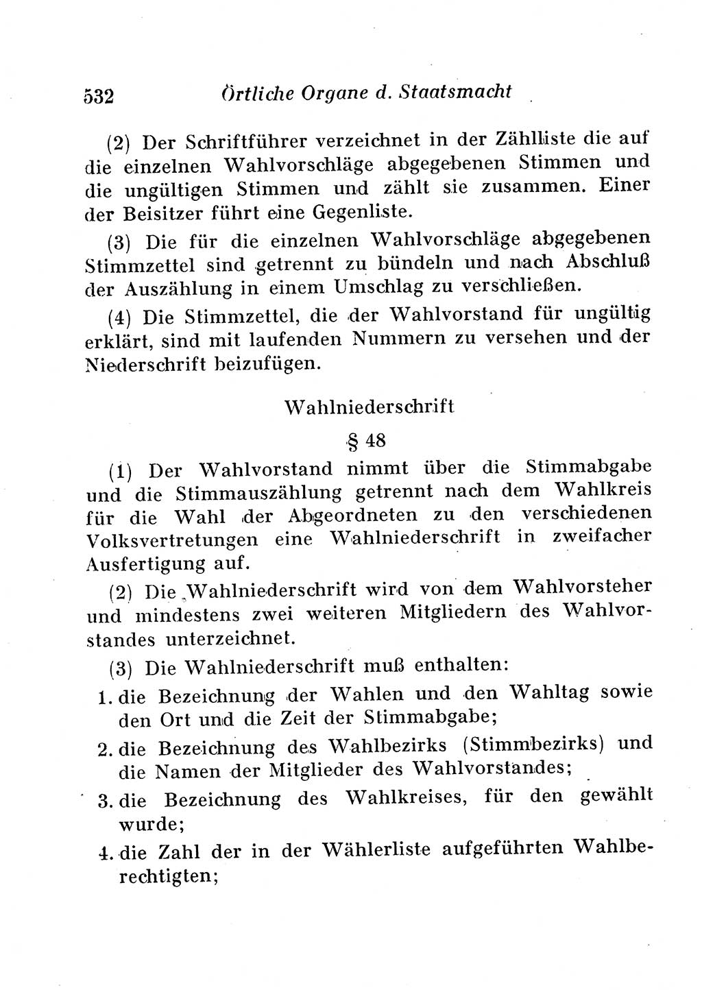 Staats- und verwaltungsrechtliche Gesetze der Deutschen Demokratischen Republik (DDR) 1958, Seite 532 (StVerwR Ges. DDR 1958, S. 532)