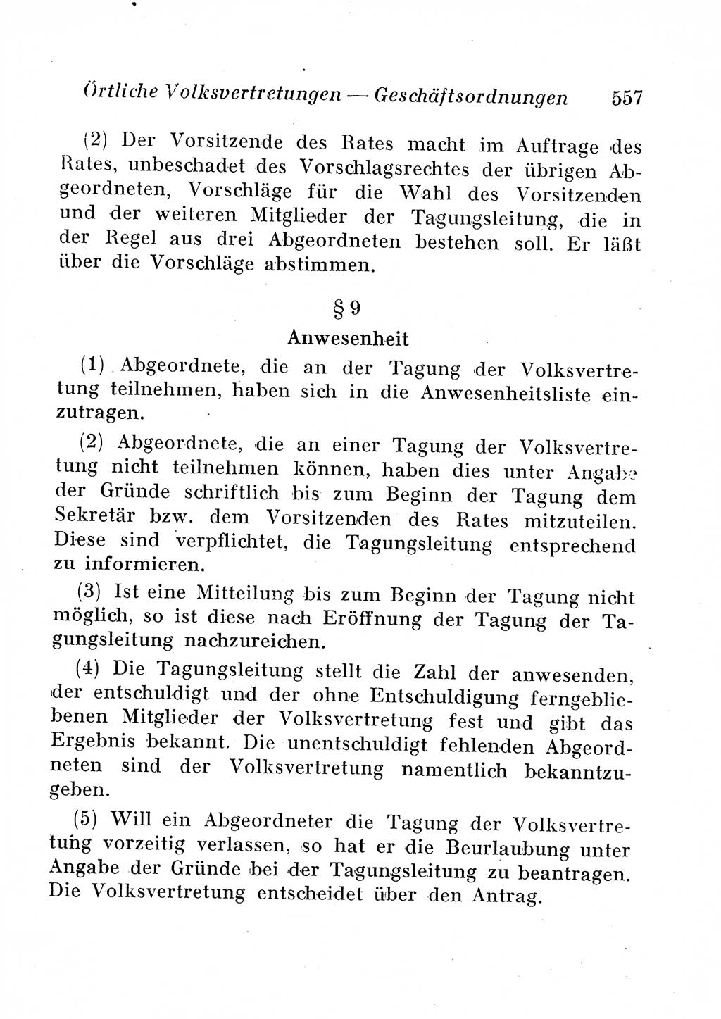 Staats- und verwaltungsrechtliche Gesetze der Deutschen Demokratischen Republik (DDR) 1958, Seite 557 (StVerwR Ges. DDR 1958, S. 557)