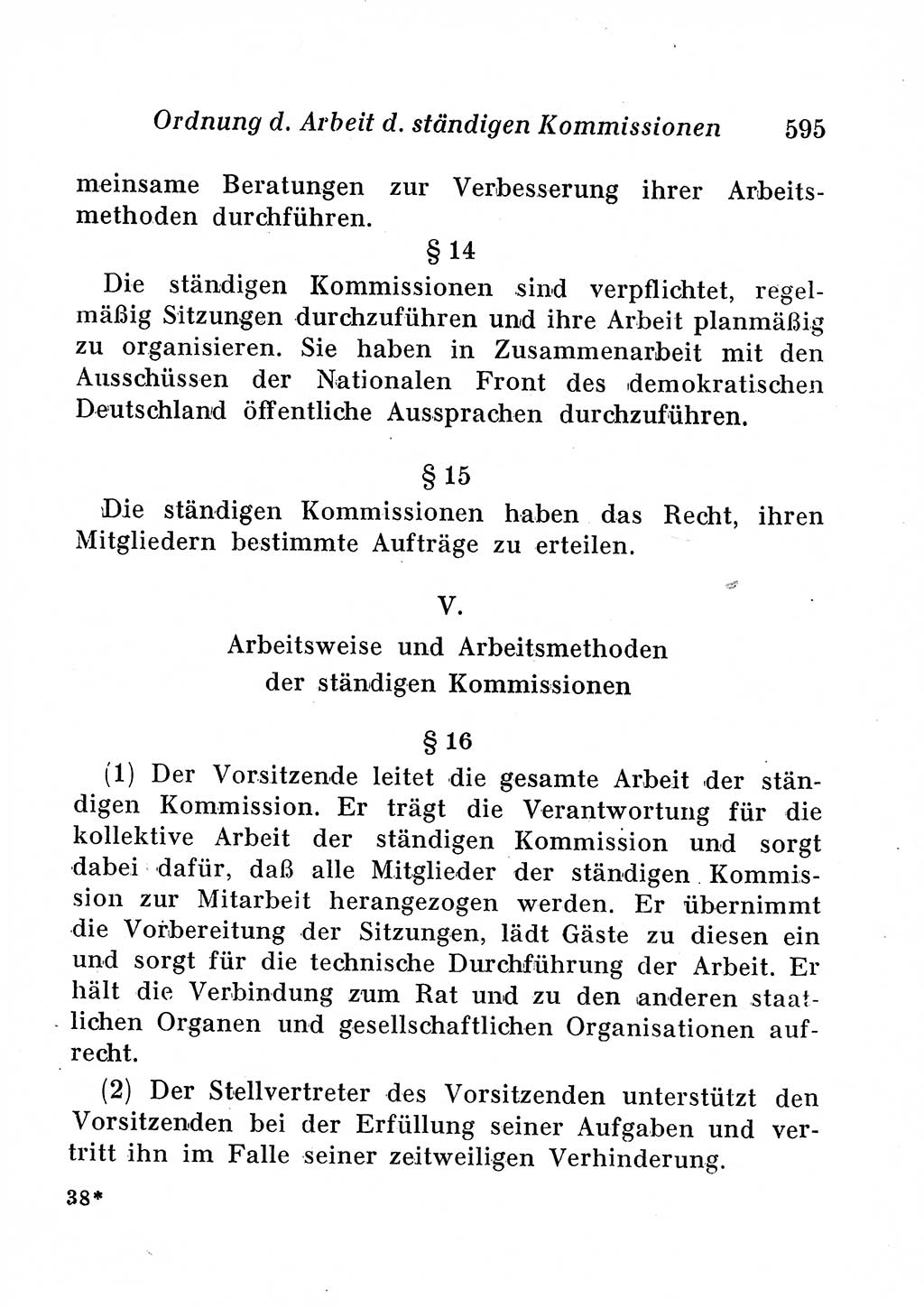 Staats- und verwaltungsrechtliche Gesetze der Deutschen Demokratischen Republik (DDR) 1958, Seite 595 (StVerwR Ges. DDR 1958, S. 595)