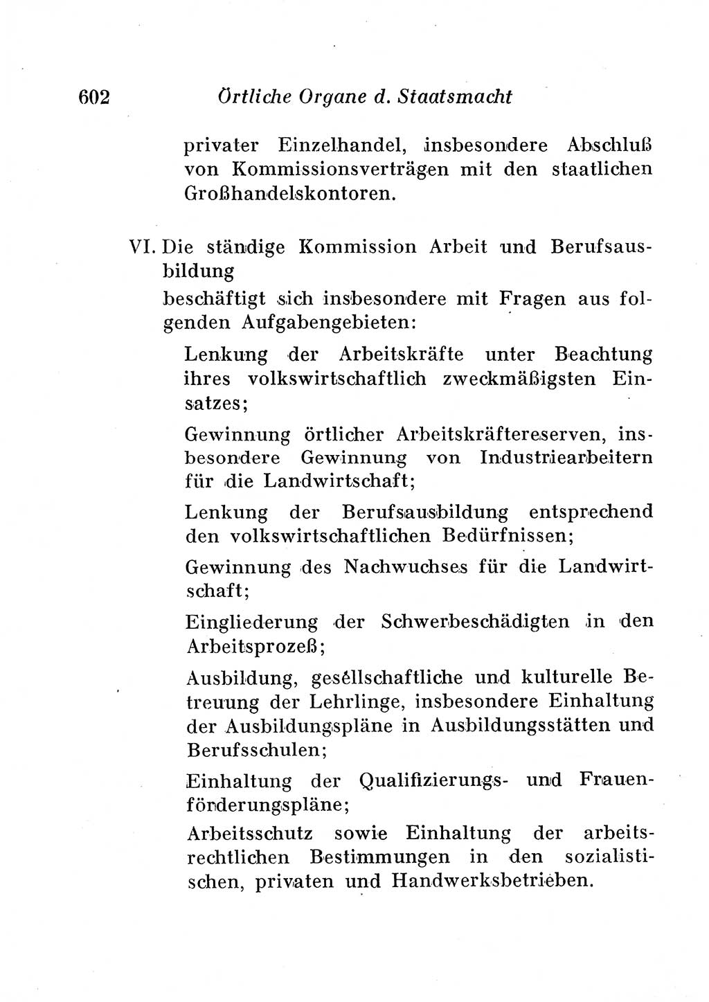 Staats- und verwaltungsrechtliche Gesetze der Deutschen Demokratischen Republik (DDR) 1958, Seite 602 (StVerwR Ges. DDR 1958, S. 602)