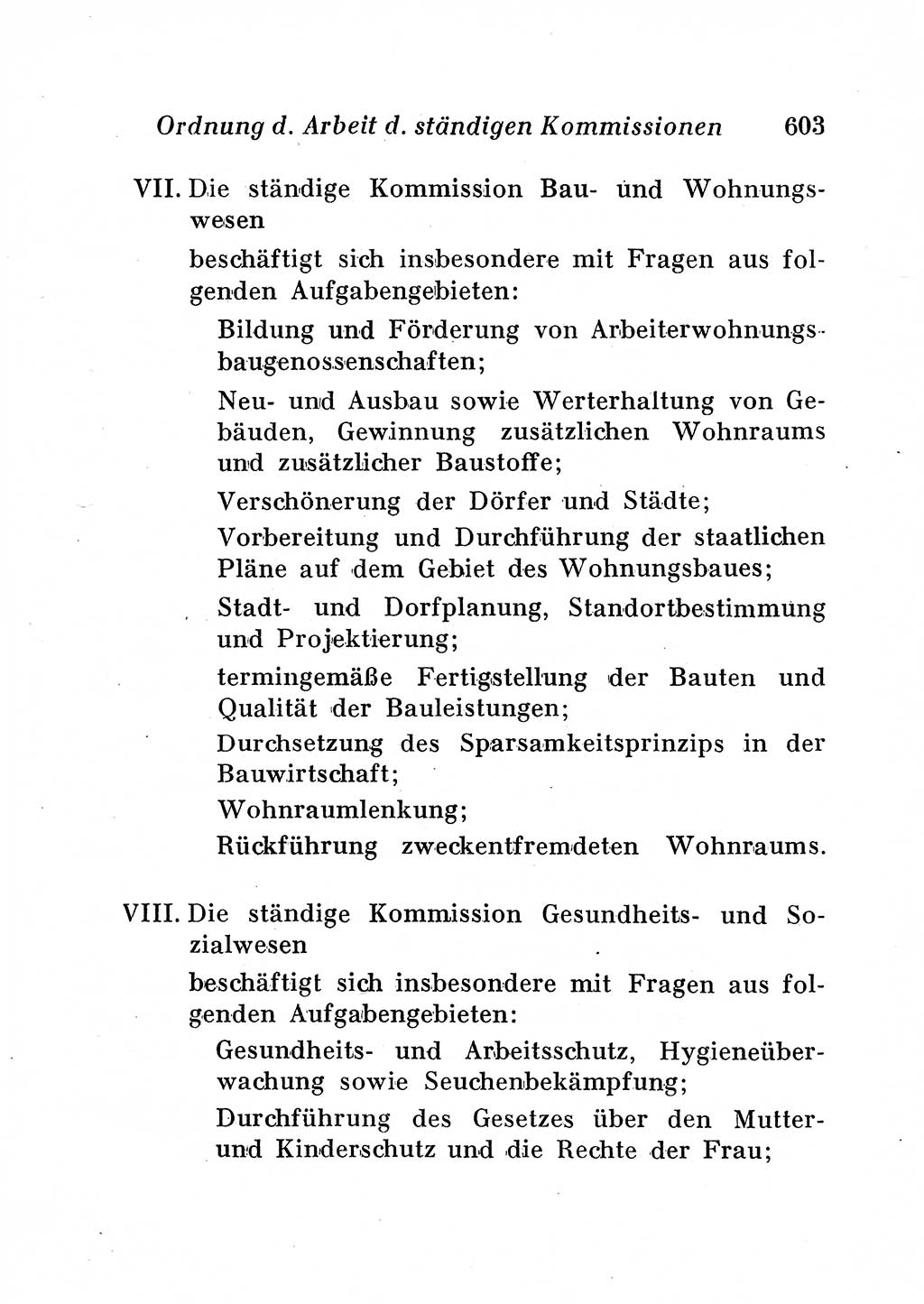 Staats- und verwaltungsrechtliche Gesetze der Deutschen Demokratischen Republik (DDR) 1958, Seite 603 (StVerwR Ges. DDR 1958, S. 603)