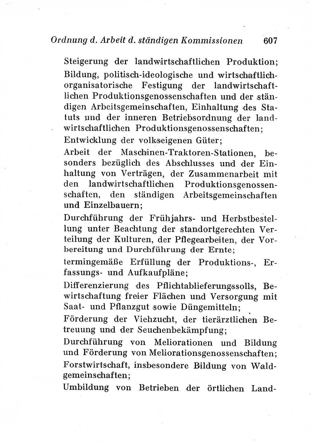 Staats- und verwaltungsrechtliche Gesetze der Deutschen Demokratischen Republik (DDR) 1958, Seite 607 (StVerwR Ges. DDR 1958, S. 607)