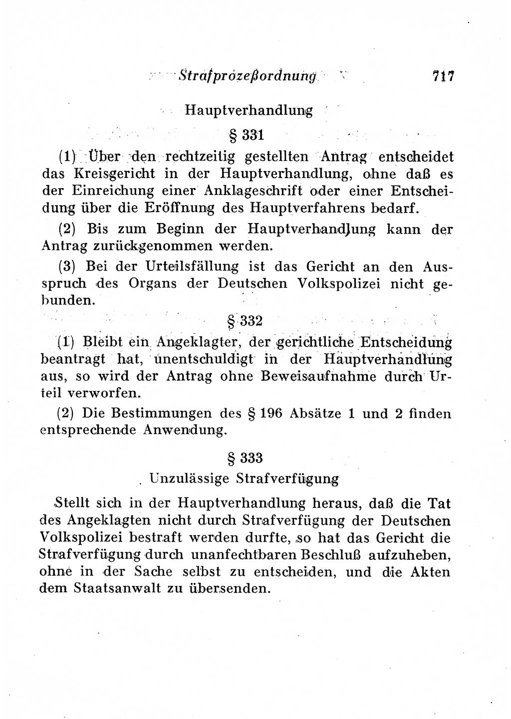 Staats- und verwaltungsrechtliche Gesetze der Deutschen Demokratischen Republik (DDR) 1958, Seite 717 (StVerwR Ges. DDR 1958, S. 717)