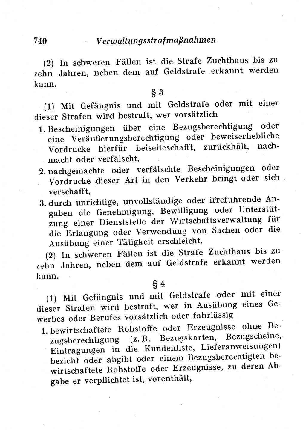 Staats- und verwaltungsrechtliche Gesetze der Deutschen Demokratischen Republik (DDR) 1958, Seite 740 (StVerwR Ges. DDR 1958, S. 740)