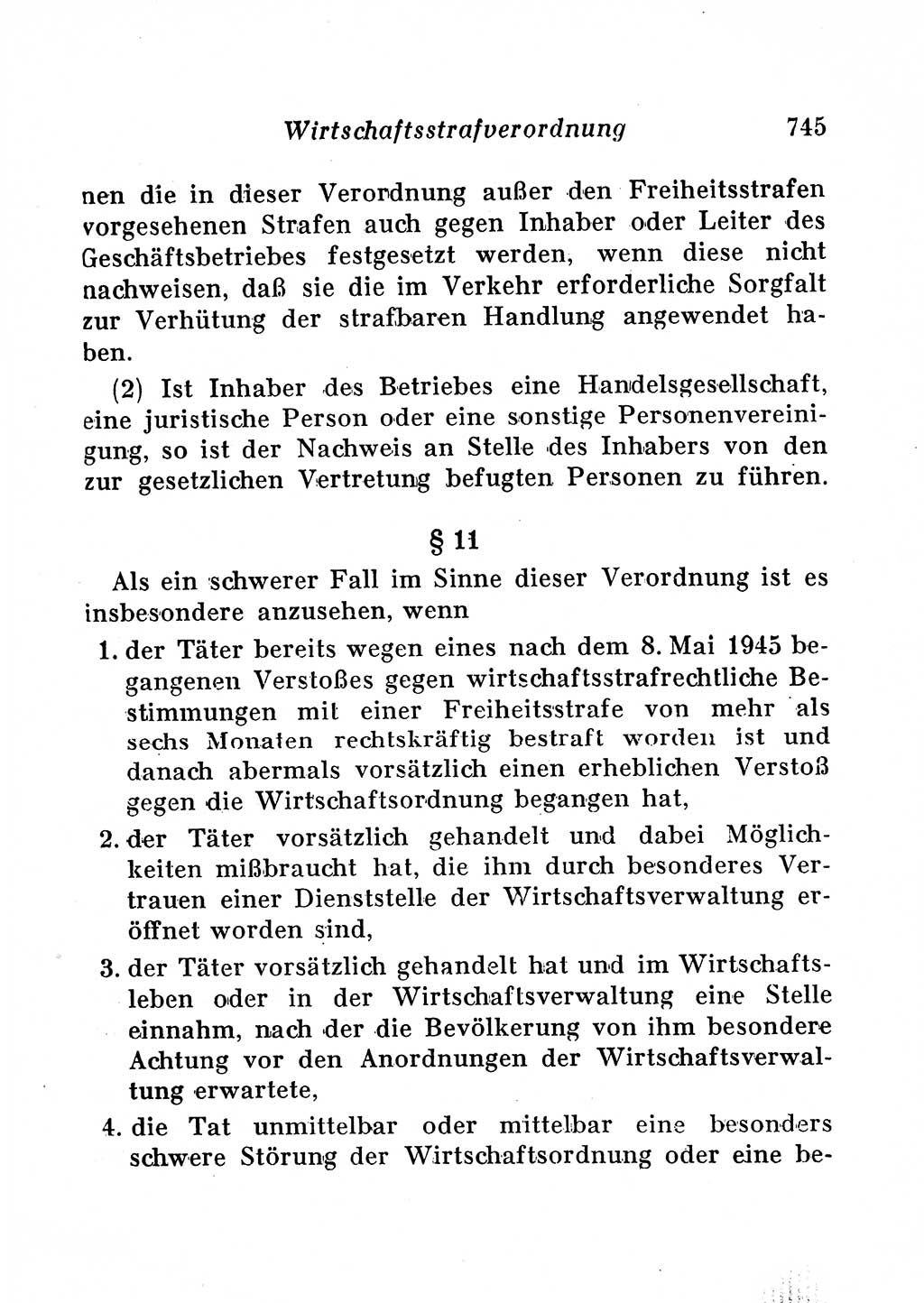 Staats- und verwaltungsrechtliche Gesetze der Deutschen Demokratischen Republik (DDR) 1958, Seite 745 (StVerwR Ges. DDR 1958, S. 745)