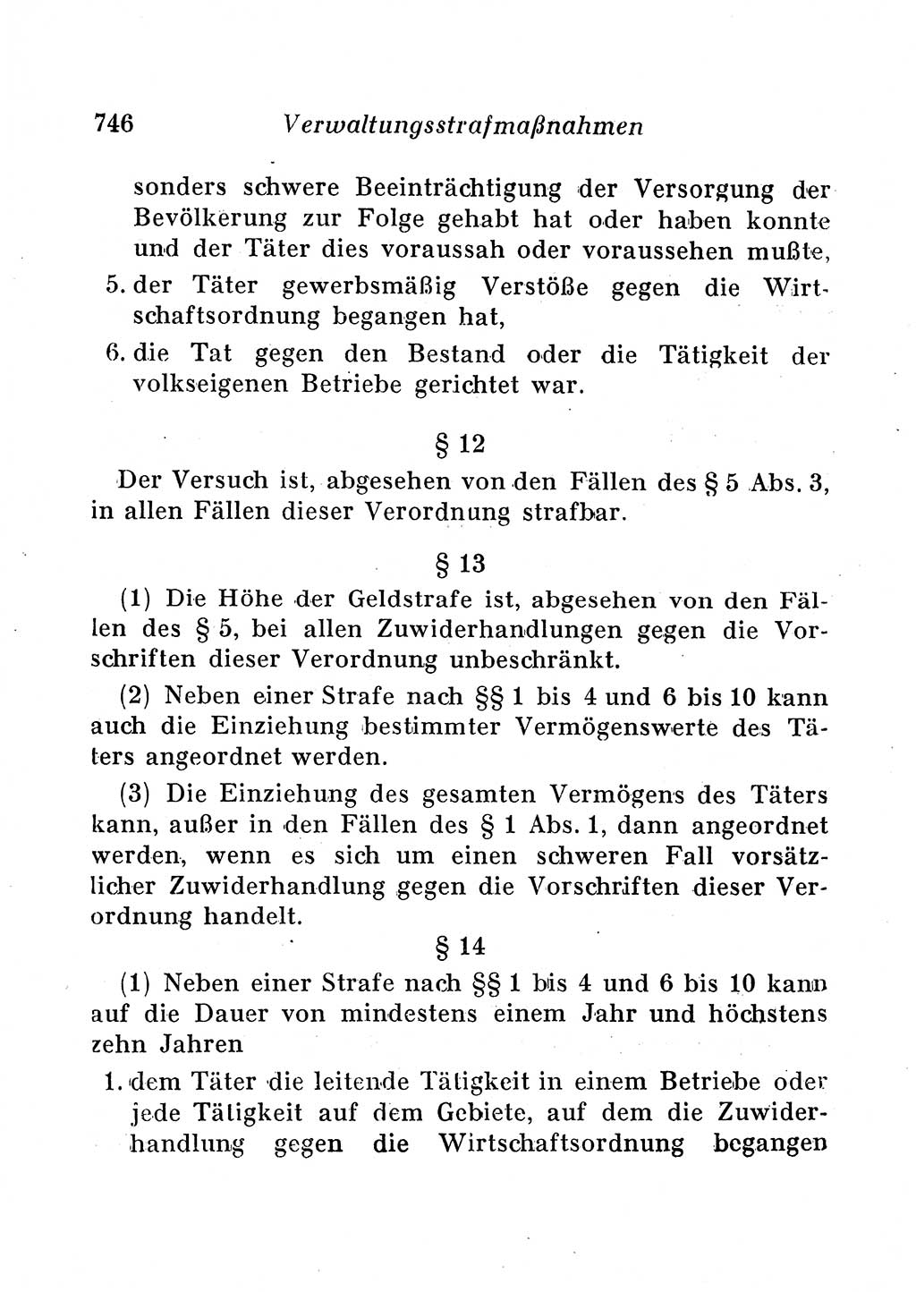 Staats- und verwaltungsrechtliche Gesetze der Deutschen Demokratischen Republik (DDR) 1958, Seite 746 (StVerwR Ges. DDR 1958, S. 746)