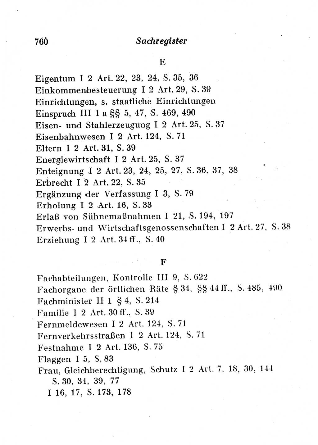 Staats- und verwaltungsrechtliche Gesetze der Deutschen Demokratischen Republik (DDR) 1958, Seite 760 (StVerwR Ges. DDR 1958, S. 760)