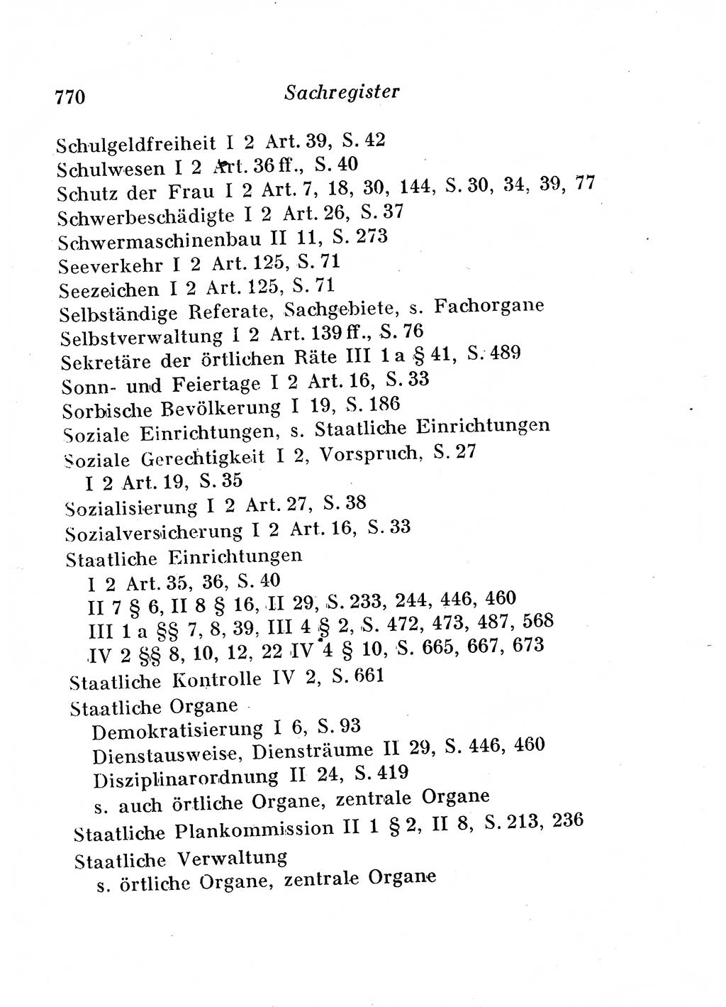 Staats- und verwaltungsrechtliche Gesetze der Deutschen Demokratischen Republik (DDR) 1958, Seite 770 (StVerwR Ges. DDR 1958, S. 770)