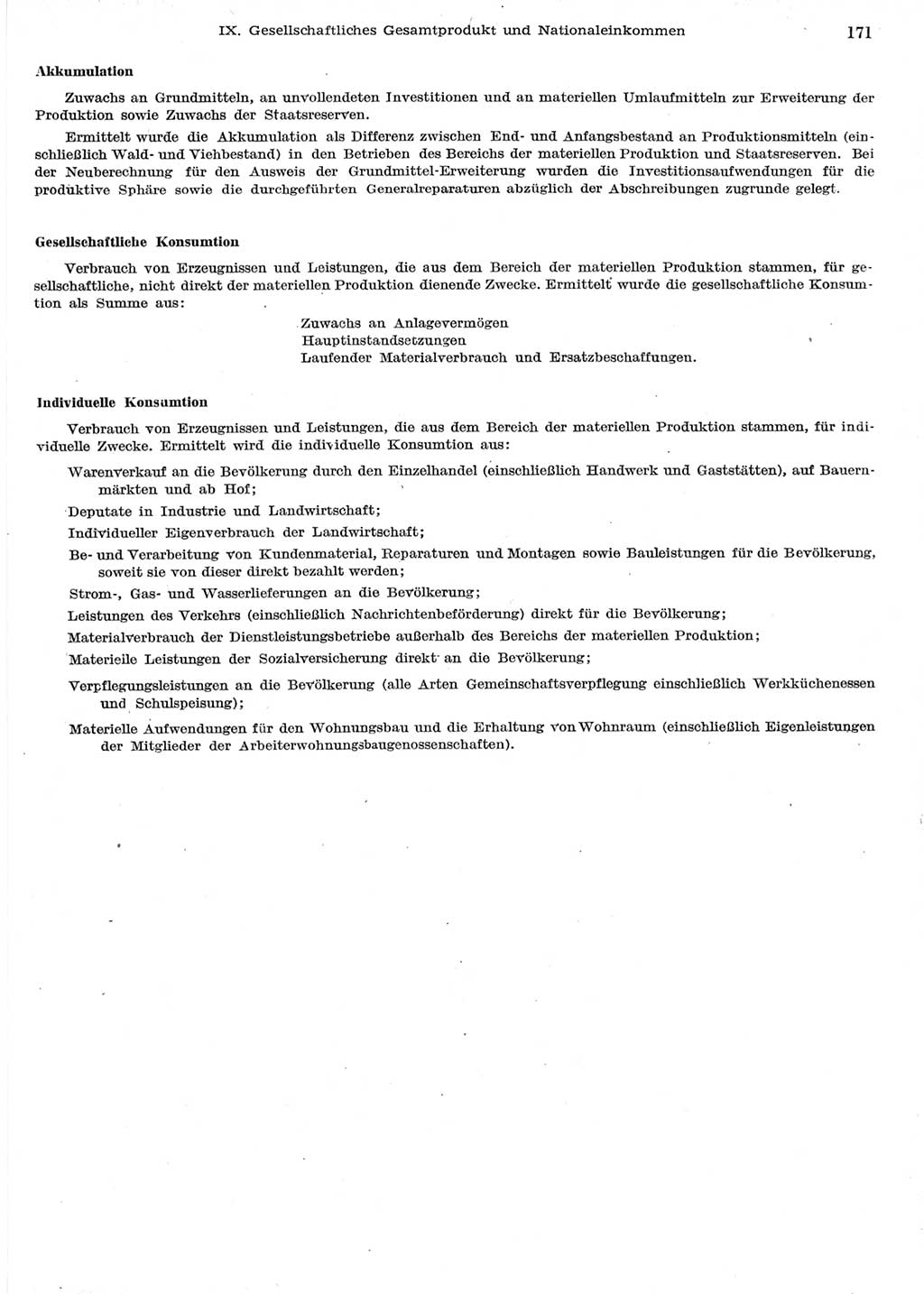 Statistisches Jahrbuch der Deutschen Demokratischen Republik (DDR) 1958, Seite 171 (Stat. Jb. DDR 1958, S. 171)