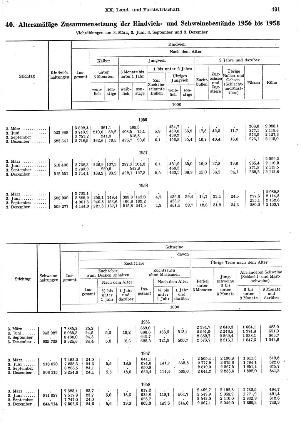 Statistisches Jahrbuch der Deutschen Demokratischen Republik (DDR) 1958, Seite 491 (Stat. Jb. DDR 1958, S. 491)