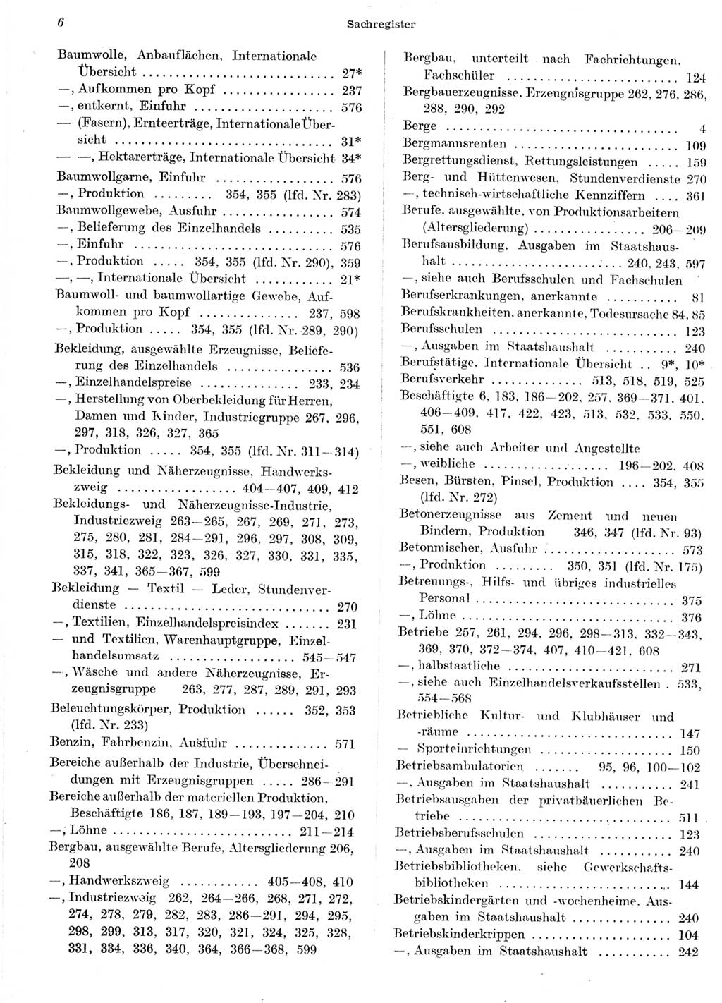 Statistisches Jahrbuch der Deutschen Demokratischen Republik (DDR) 1958, Seite 6 (Stat. Jb. DDR 1958, S. 6)