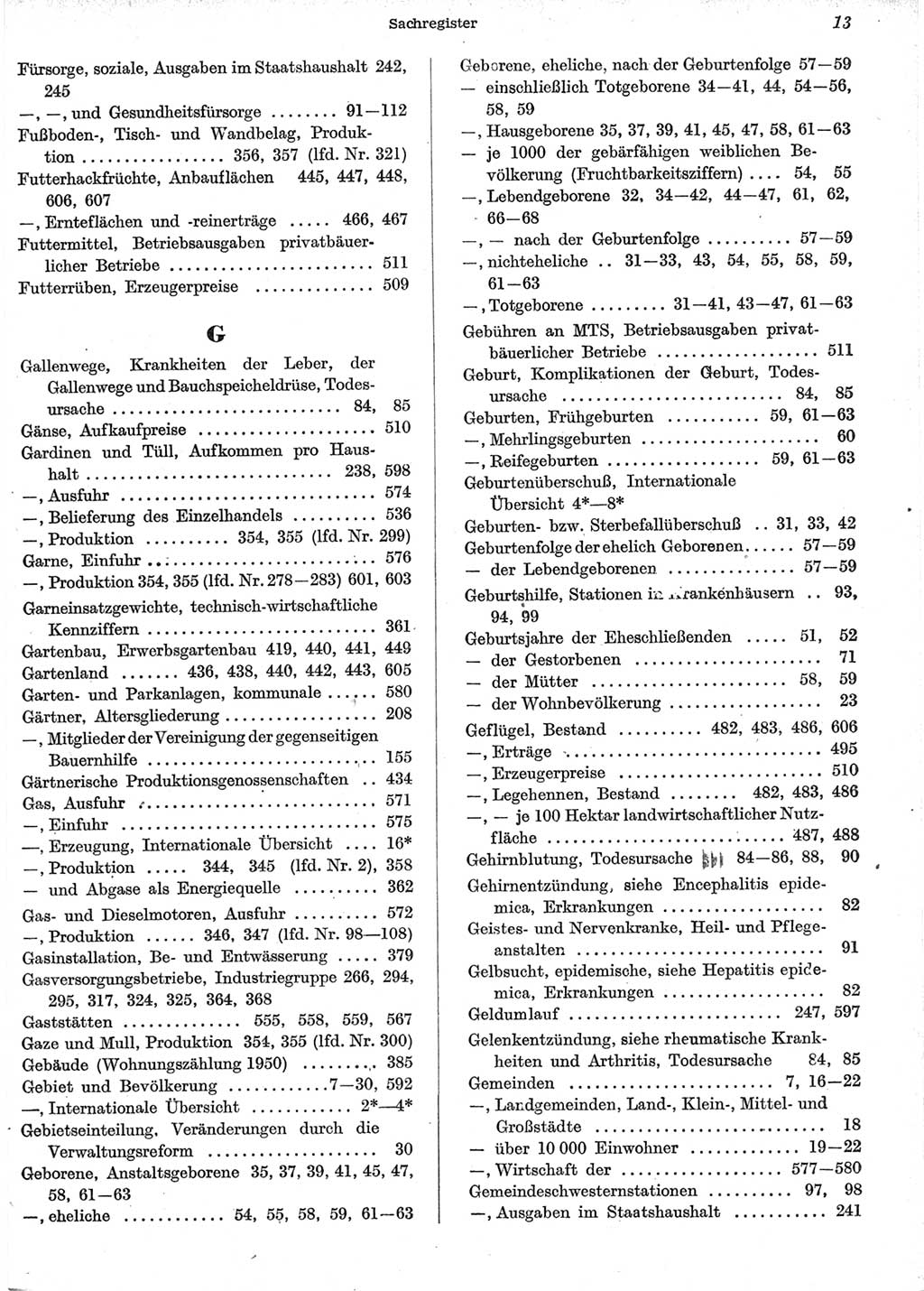 Statistisches Jahrbuch der Deutschen Demokratischen Republik (DDR) 1958, Seite 13 (Stat. Jb. DDR 1958, S. 13)