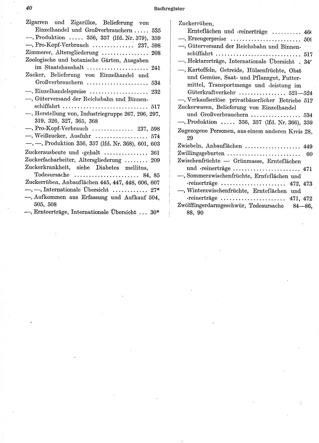 Statistisches Jahrbuch der Deutschen Demokratischen Republik (DDR) 1958, Seite 40 (Stat. Jb. DDR 1958, S. 40)