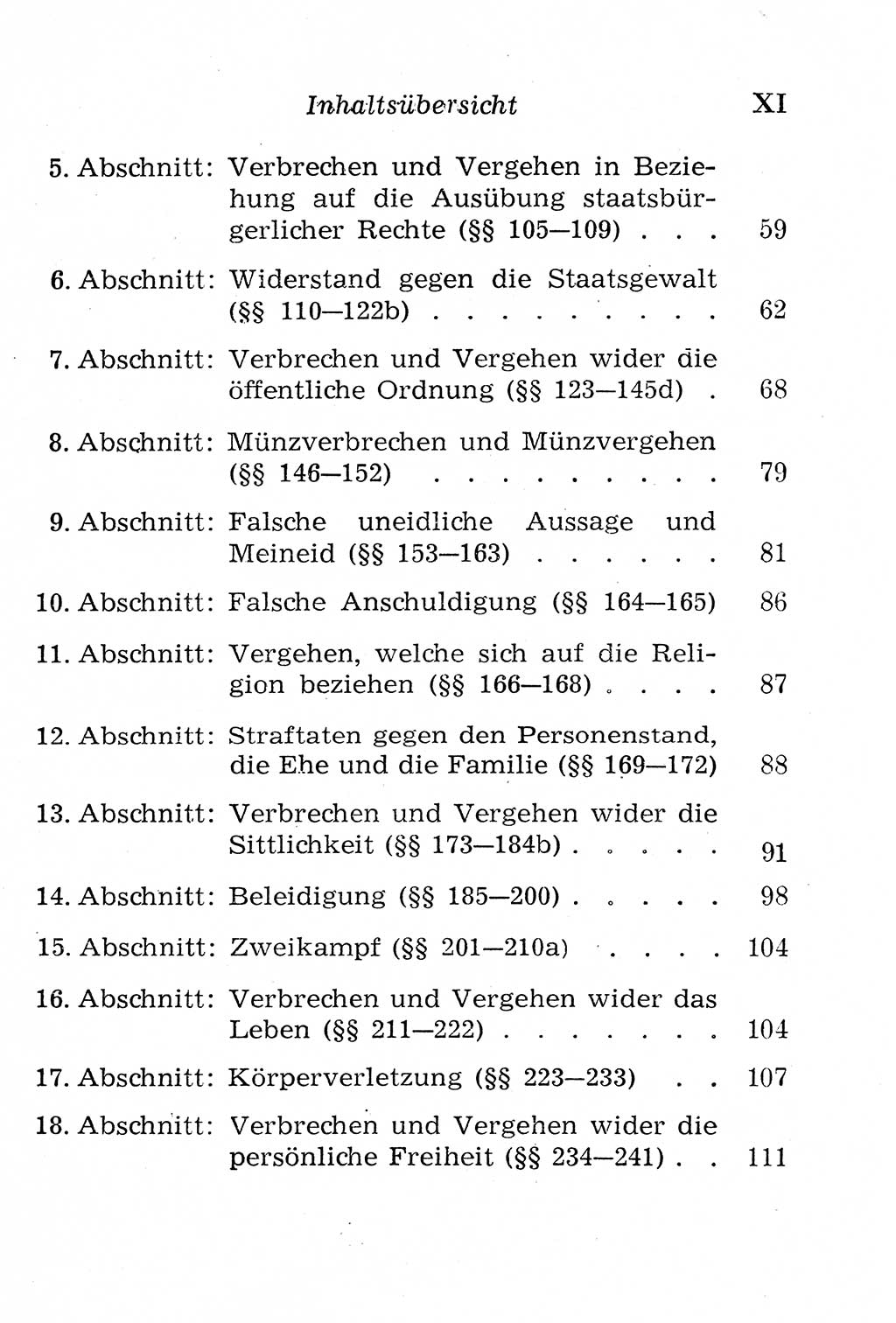 Strafgesetzbuch (StGB) und andere Strafgesetze [Deutsche Demokratische Republik (DDR)] 1958, Seite 11 (Einl. StGB Strafges. DDR 1958, S. 11)