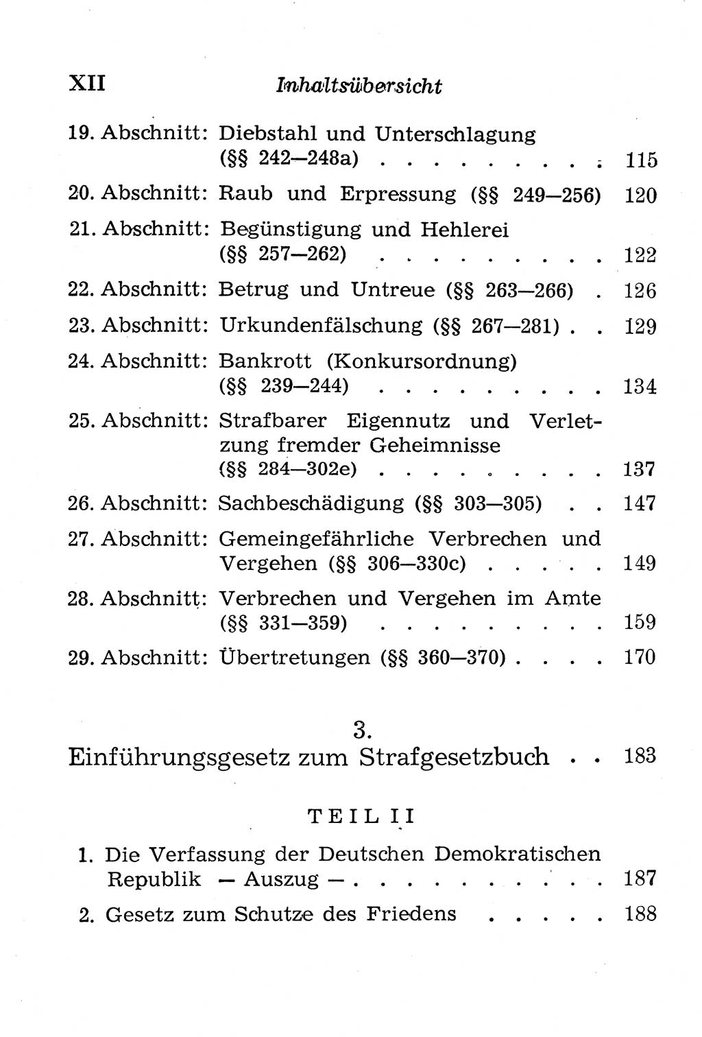Strafgesetzbuch (StGB) und andere Strafgesetze [Deutsche Demokratische Republik (DDR)] 1958, Seite 12 (Einl. StGB Strafges. DDR 1958, S. 12)