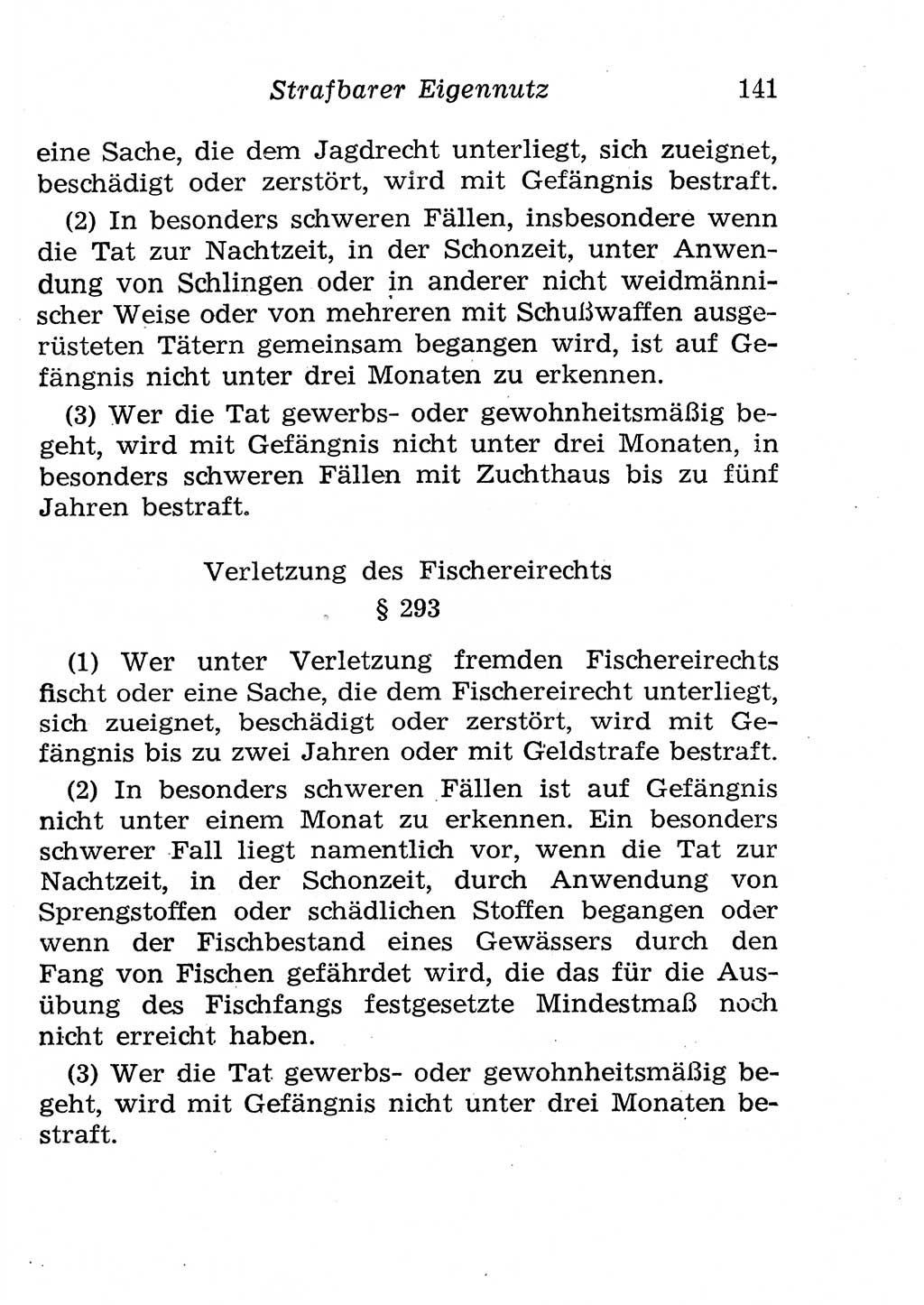 Strafgesetzbuch (StGB) und andere Strafgesetze [Deutsche Demokratische Republik (DDR)] 1958, Seite 141 (StGB Strafges. DDR 1958, S. 141)