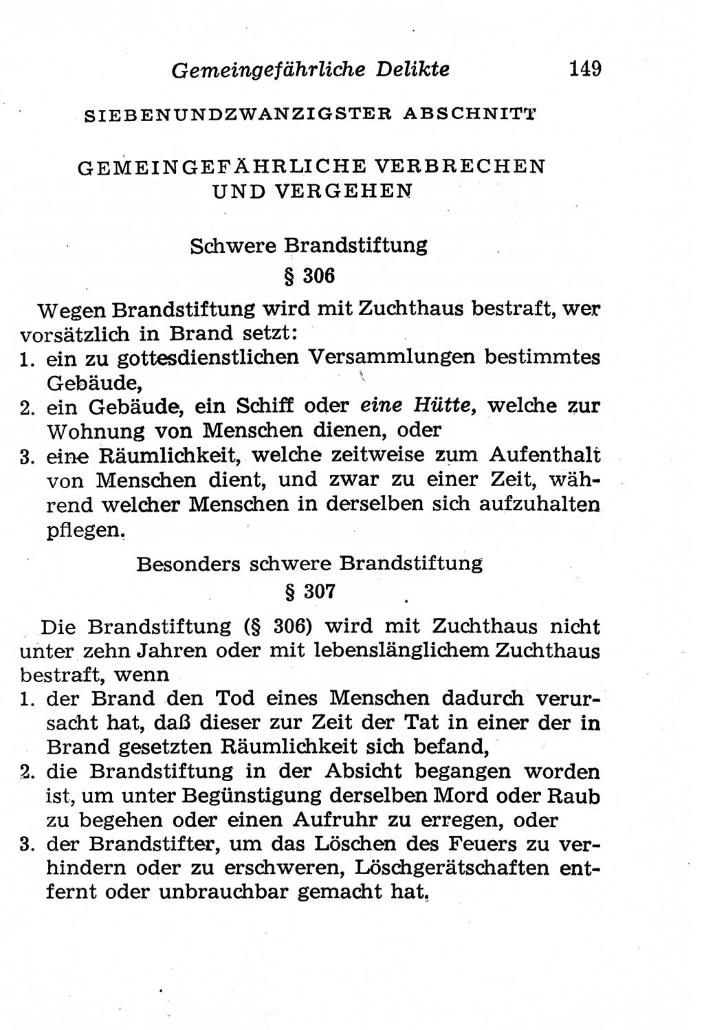 Strafgesetzbuch (StGB) und andere Strafgesetze [Deutsche Demokratische Republik (DDR)] 1958, Seite 149 (StGB Strafges. DDR 1958, S. 149)