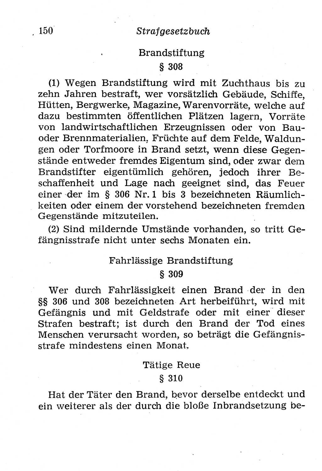 Strafgesetzbuch (StGB) und andere Strafgesetze [Deutsche Demokratische Republik (DDR)] 1958, Seite 150 (StGB Strafges. DDR 1958, S. 150)