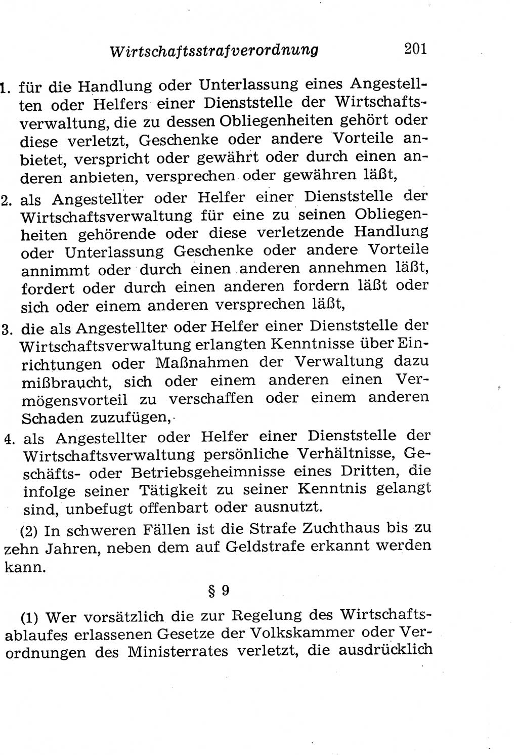 Strafgesetzbuch (StGB) und andere Strafgesetze [Deutsche Demokratische Republik (DDR)] 1958, Seite 201 (StGB Strafges. DDR 1958, S. 201)