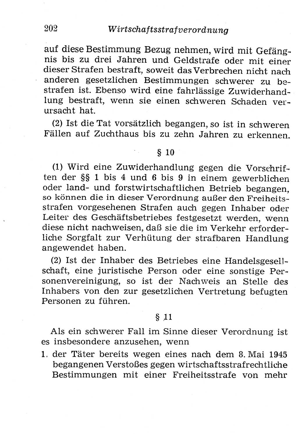 Strafgesetzbuch (StGB) und andere Strafgesetze [Deutsche Demokratische Republik (DDR)] 1958, Seite 202 (StGB Strafges. DDR 1958, S. 202)