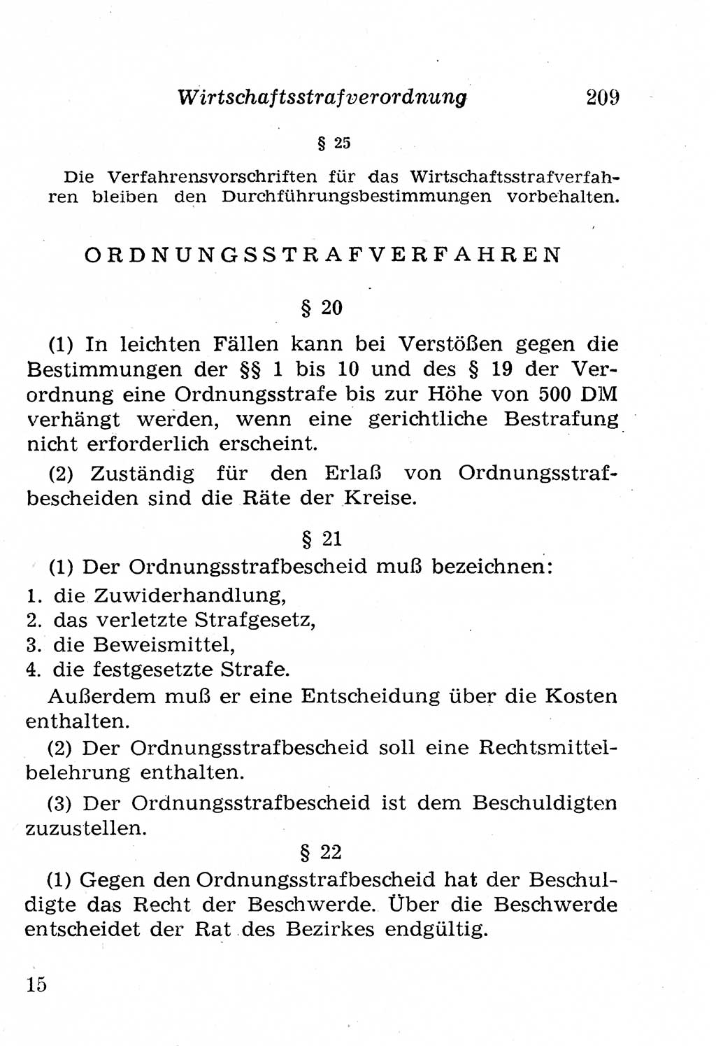 Strafgesetzbuch (StGB) und andere Strafgesetze [Deutsche Demokratische Republik (DDR)] 1958, Seite 209 (StGB Strafges. DDR 1958, S. 209)