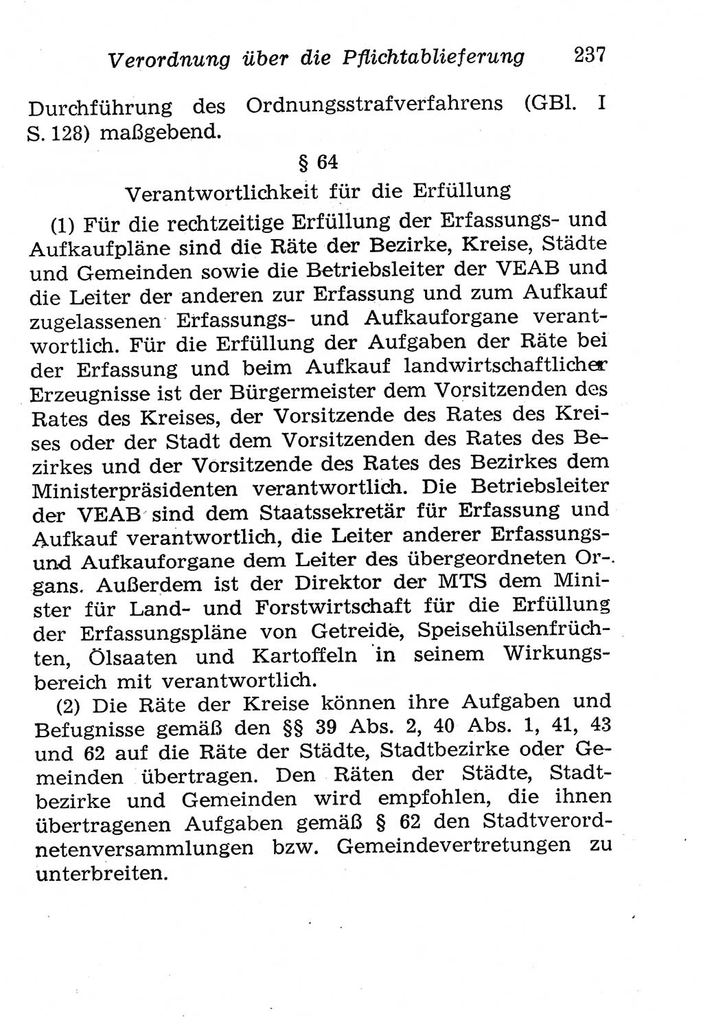 Strafgesetzbuch (StGB) und andere Strafgesetze [Deutsche Demokratische Republik (DDR)] 1958, Seite 237 (StGB Strafges. DDR 1958, S. 237)