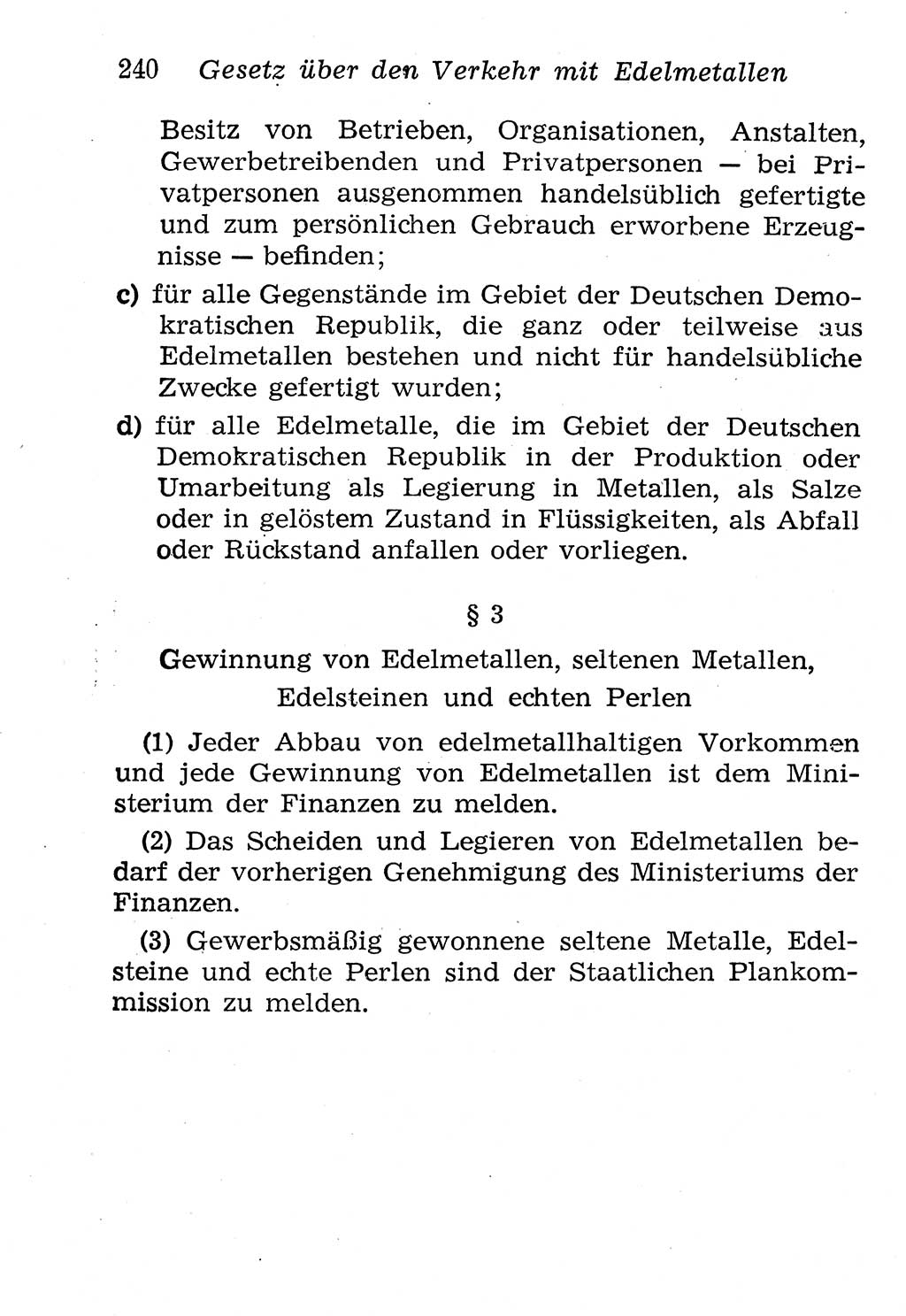 Strafgesetzbuch (StGB) und andere Strafgesetze [Deutsche Demokratische Republik (DDR)] 1958, Seite 240 (StGB Strafges. DDR 1958, S. 240)