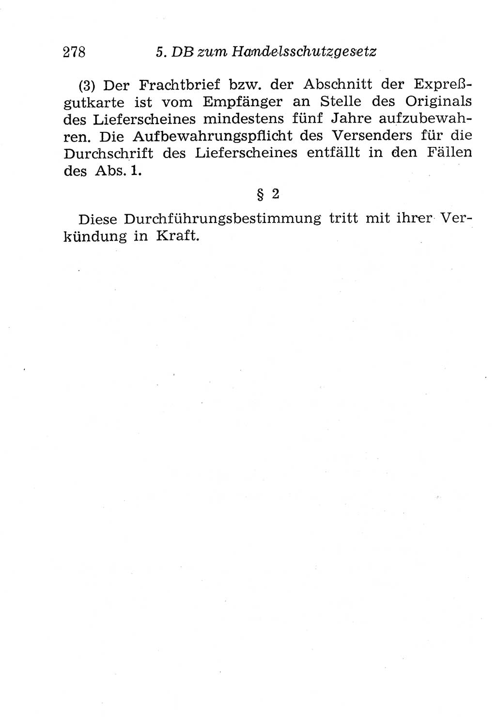 Strafgesetzbuch (StGB) und andere Strafgesetze [Deutsche Demokratische Republik (DDR)] 1958, Seite 278 (StGB Strafges. DDR 1958, S. 278)