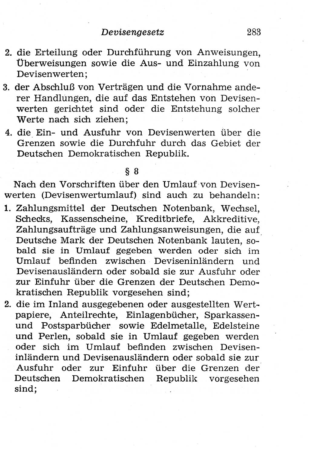 Strafgesetzbuch (StGB) und andere Strafgesetze [Deutsche Demokratische Republik (DDR)] 1958, Seite 283 (StGB Strafges. DDR 1958, S. 283)