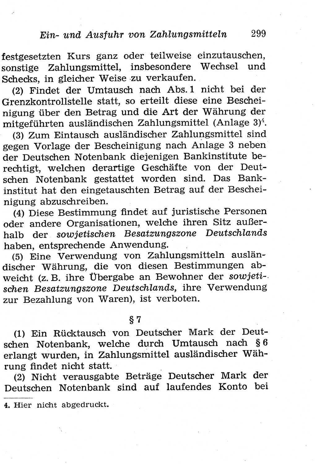 Strafgesetzbuch (StGB) und andere Strafgesetze [Deutsche Demokratische Republik (DDR)] 1958, Seite 299 (StGB Strafges. DDR 1958, S. 299)