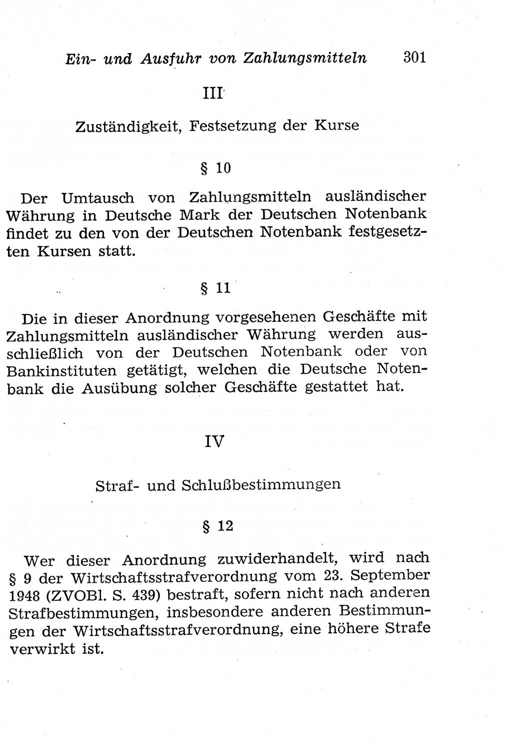 Strafgesetzbuch (StGB) und andere Strafgesetze [Deutsche Demokratische Republik (DDR)] 1958, Seite 301 (StGB Strafges. DDR 1958, S. 301)