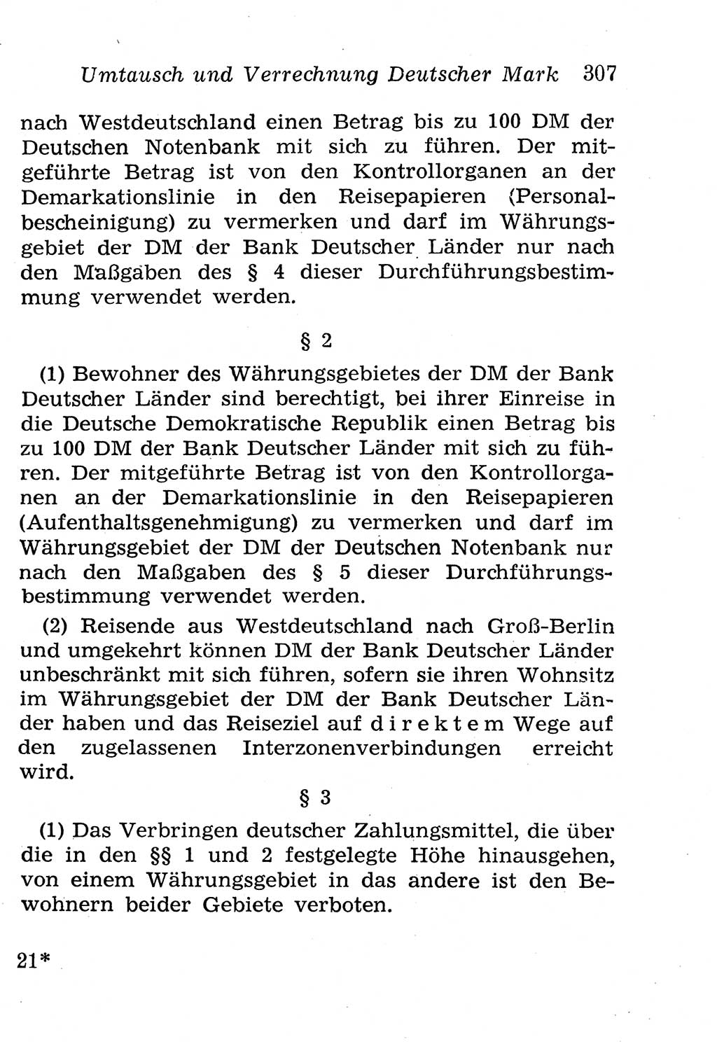 Strafgesetzbuch (StGB) und andere Strafgesetze [Deutsche Demokratische Republik (DDR)] 1958, Seite 307 (StGB Strafges. DDR 1958, S. 307)