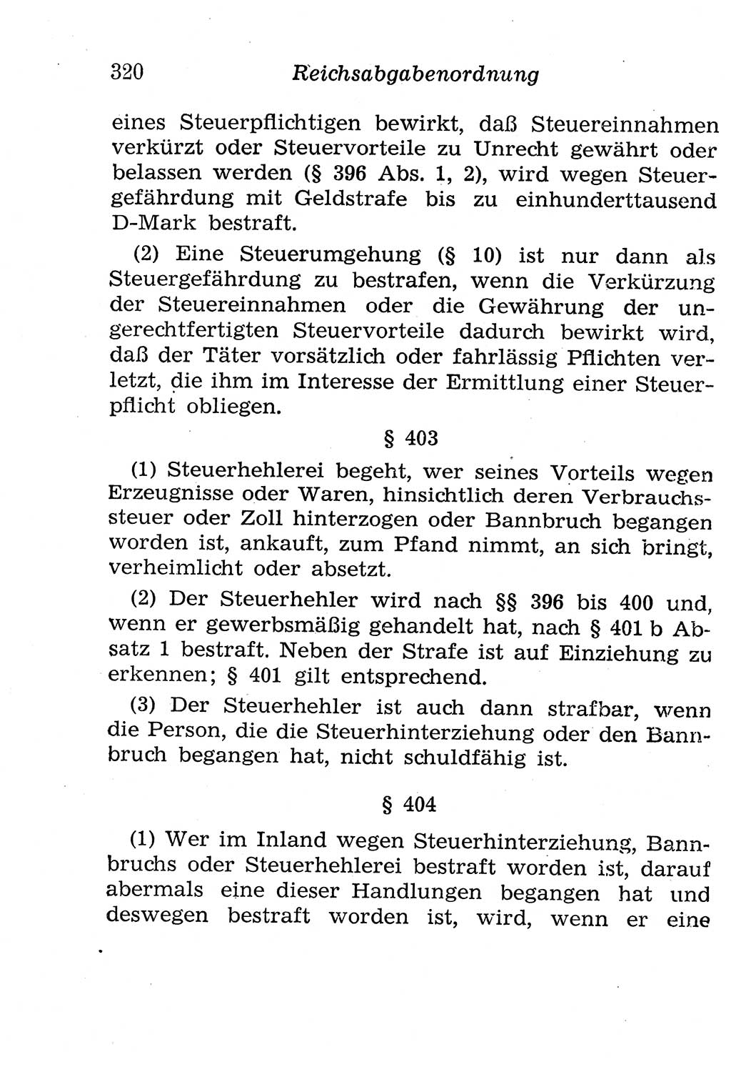 Strafgesetzbuch (StGB) und andere Strafgesetze [Deutsche Demokratische Republik (DDR)] 1958, Seite 320 (StGB Strafges. DDR 1958, S. 320)