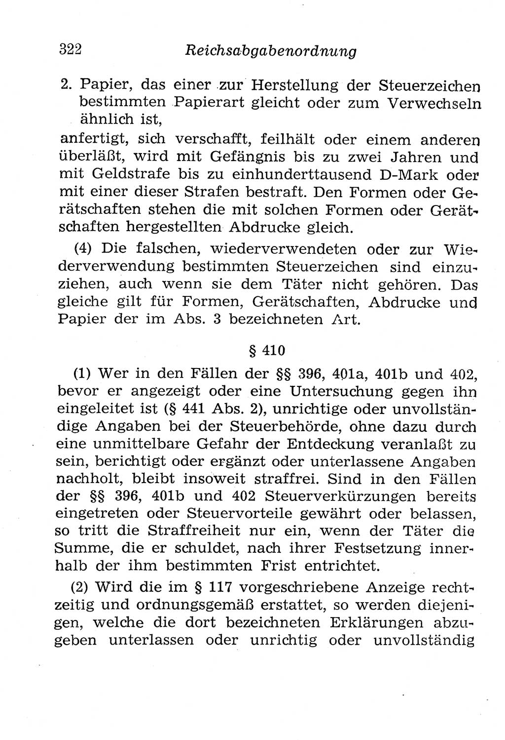 Strafgesetzbuch (StGB) und andere Strafgesetze [Deutsche Demokratische Republik (DDR)] 1958, Seite 322 (StGB Strafges. DDR 1958, S. 322)